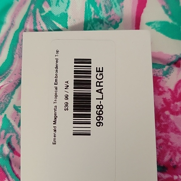 Tropical Embroidered Top - Picture 3 of 3